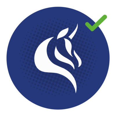 Approved logo use example